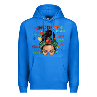 True Royal Teacher messy bun caucasian Premium Hoodie - NancyCooperArtShop