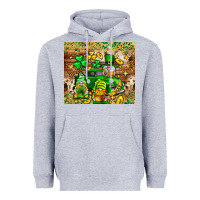 Heather Grey St. Patrick's Day gnomies truck tumbler Heavyweight Hoodie - Neo Western