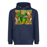 Navy St. Patrick's Day gnomies truck tumbler Heavyweight Hoodie - Neo Western