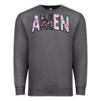 Charcoal Heather amen Premium Sweatshirt - JahusDesignShop