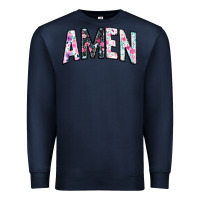 Navy amen Premium Sweatshirt - JahusDesignShop