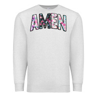 Oatmeal Heather amen Premium Sweatshirt - JahusDesignShop