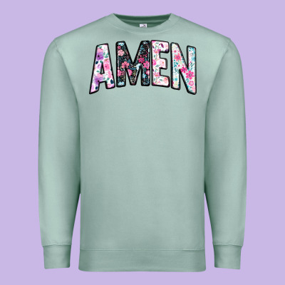 Amen Premium Sweatshirt Designed By Jahusdesignshop