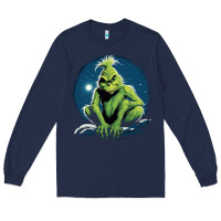 Navy Grinch Long Sleeve Tee - Unal Design
