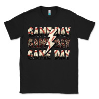 Black game day game day baseball lightning bolt Classic Tee - Zillion Design Studio