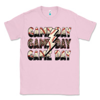 Bubblegum Pink game day game day baseball lightning bolt Classic Tee - Zillion Design Studio