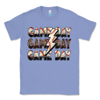 Colony Blue game day game day baseball lightning bolt Classic Tee - Zillion Design Studio