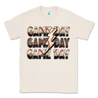 Natural game day game day baseball lightning bolt Classic Tee - Zillion Design Studio