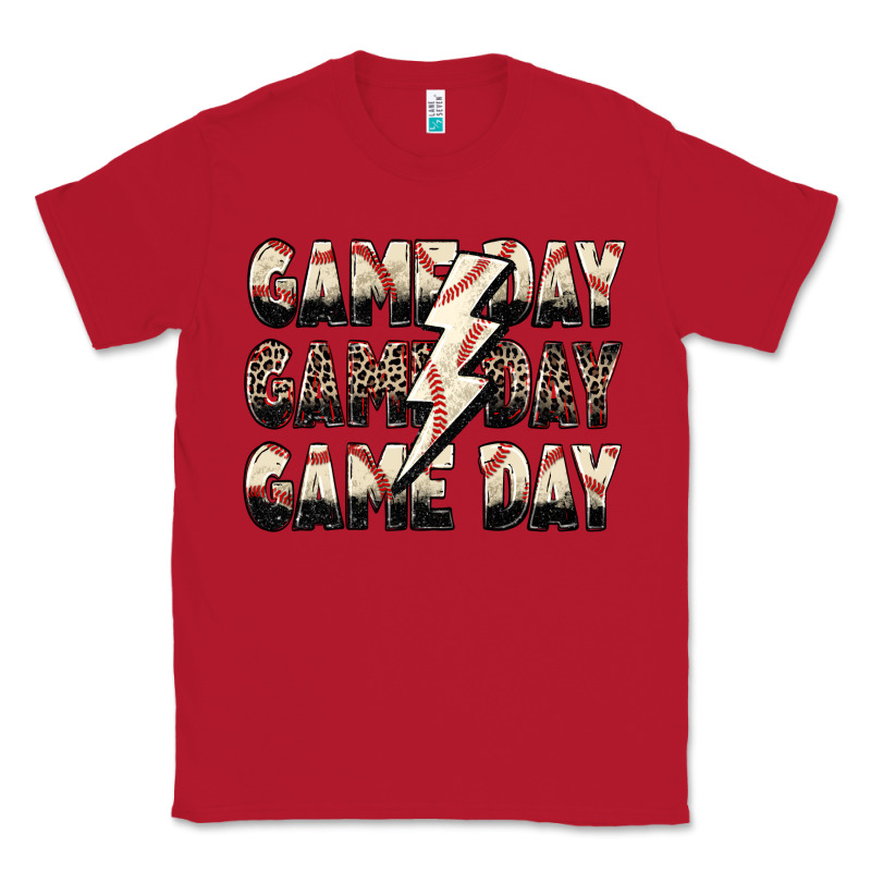 Game Day Game Day Baseball Lightning Bolt Classic Tee by Zillion Design Studio | Teevron