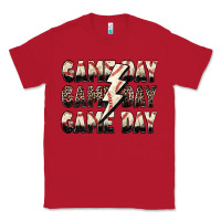 Red game day game day baseball lightning bolt Classic Tee - Zillion Design Studio