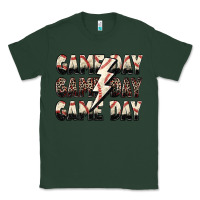 Sports Green game day game day baseball lightning bolt Classic Tee - Zillion Design Studio
