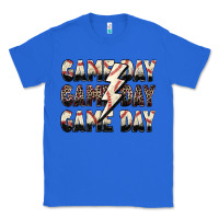 True Royal game day game day baseball lightning bolt Classic Tee - Zillion Design Studio