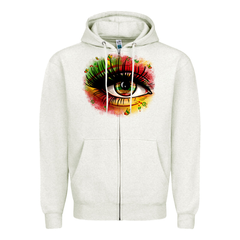 Juneteenth Eye Zipper Hoodie by Zillion Design Studio | Teevron