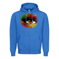 True Royal juneteenth eye Zipper Hoodie - Zillion Design Studio