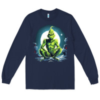 Navy Grinch Long Sleeve Tee - Unal Design