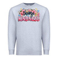 Heather Grey Choose kindness Premium Sweatshirt - JahusDesignShop