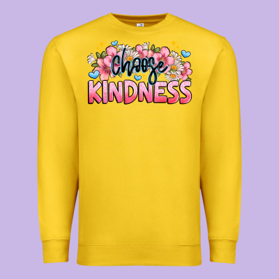 Choose Kindness Premium Sweatshirt Designed By Jahusdesignshop