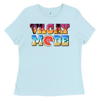 Baby Blue vacay mode watermelon Ladies Tee - BarkalooDesign