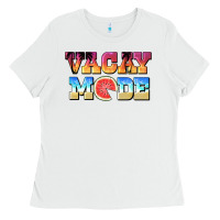 White vacay mode watermelon Ladies Tee - BarkalooDesign