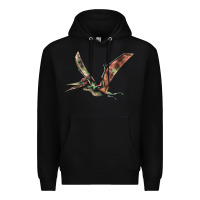 Black Pteranodon Premium Hoodie - LillyAllenDesigns
