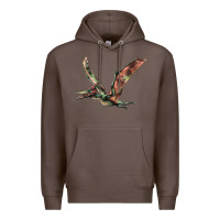 Coffee Pteranodon Premium Hoodie - LillyAllenDesigns