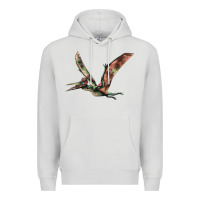 Dove Grey Pteranodon Premium Hoodie - LillyAllenDesigns