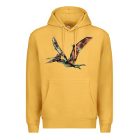 Mustard Pteranodon Premium Hoodie - LillyAllenDesigns