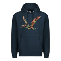 Navy Pteranodon Premium Hoodie - LillyAllenDesigns