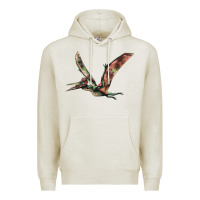 Oatmeal Heather Pteranodon Premium Hoodie - LillyAllenDesigns