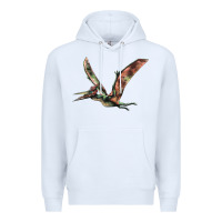 White Pteranodon Premium Hoodie - LillyAllenDesigns