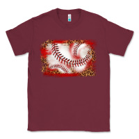 Burgundy baseball background Classic Tee - texasbilliewilder