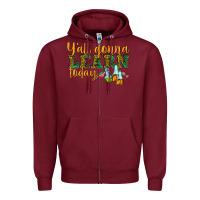 Burgundy yall gonna learn today Zipper Hoodie - texasbilliewilder