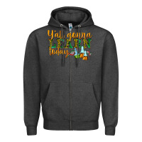 Charcoal Heather yall gonna learn today Zipper Hoodie - texasbilliewilder
