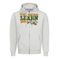 Dove Grey yall gonna learn today Zipper Hoodie - texasbilliewilder