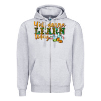 Heather Grey yall gonna learn today Zipper Hoodie - texasbilliewilder