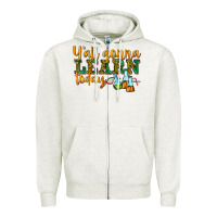 Oatmeal Heather yall gonna learn today Zipper Hoodie - texasbilliewilder