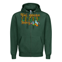 Sports Green yall gonna learn today Zipper Hoodie - texasbilliewilder