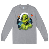 Heather Grey Grinch Long Sleeve Tee - Unal Design