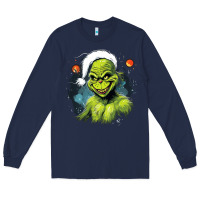 Navy Grinch Long Sleeve Tee - Unal Design