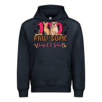 Navy 100 paw some days of school Urban Hoodie - MaliasSmallBusiness