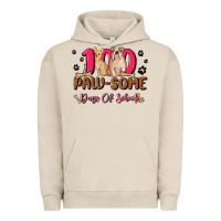 Pigment French Oak 100 paw some days of school Urban Hoodie - MaliasSmallBusiness