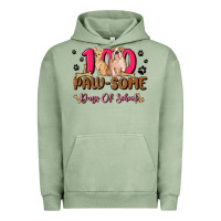 Pigment Oil Green 100 paw some days of school Urban Hoodie - MaliasSmallBusiness