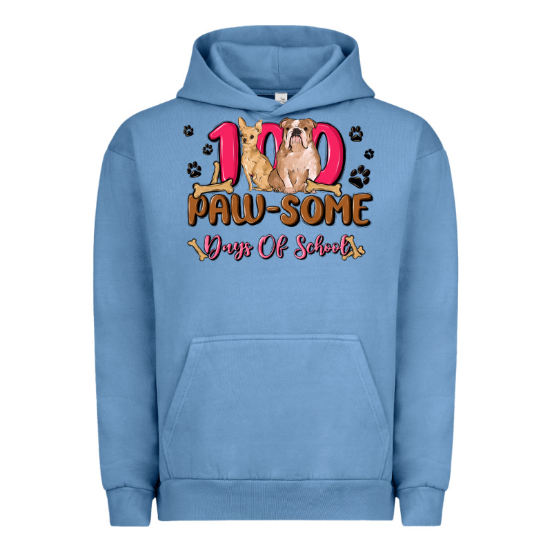 100 Paw Some Days Of School Urban Hoodie by MaliasSmallBusiness | Teevron