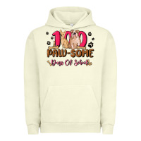 Pigment Pistachio 100 paw some days of school Urban Hoodie - MaliasSmallBusiness