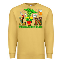 Antique Gold lvn juneteenth licensed vocational nurse with croc Premium Sweatshirt - AdoDesignShop