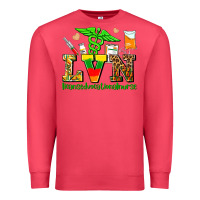 Cardinal lvn juneteenth licensed vocational nurse with croc Premium Sweatshirt - AdoDesignShop