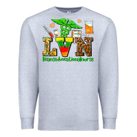 Heather Grey lvn juneteenth licensed vocational nurse with croc Premium Sweatshirt - AdoDesignShop