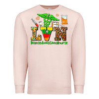Pale Pink lvn juneteenth licensed vocational nurse with croc Premium Sweatshirt - AdoDesignShop