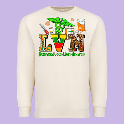 Lvn Juneteenth Licensed Vocational Nurse With Croc Premium Sweatshirt Designed By Adodesignshop
