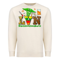 Sandshell lvn juneteenth licensed vocational nurse with croc Premium Sweatshirt - AdoDesignShop